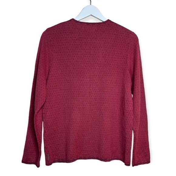 Woolrich‎ Women’s Full Zip Long Sleeve Dotted Pattern Sweater in Pink Size Small - Picture 2 of 10